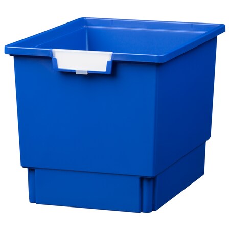 Bin, Tray, Tote, Blue, High Impact Polystyrene, 12.25 In W, 12 In H